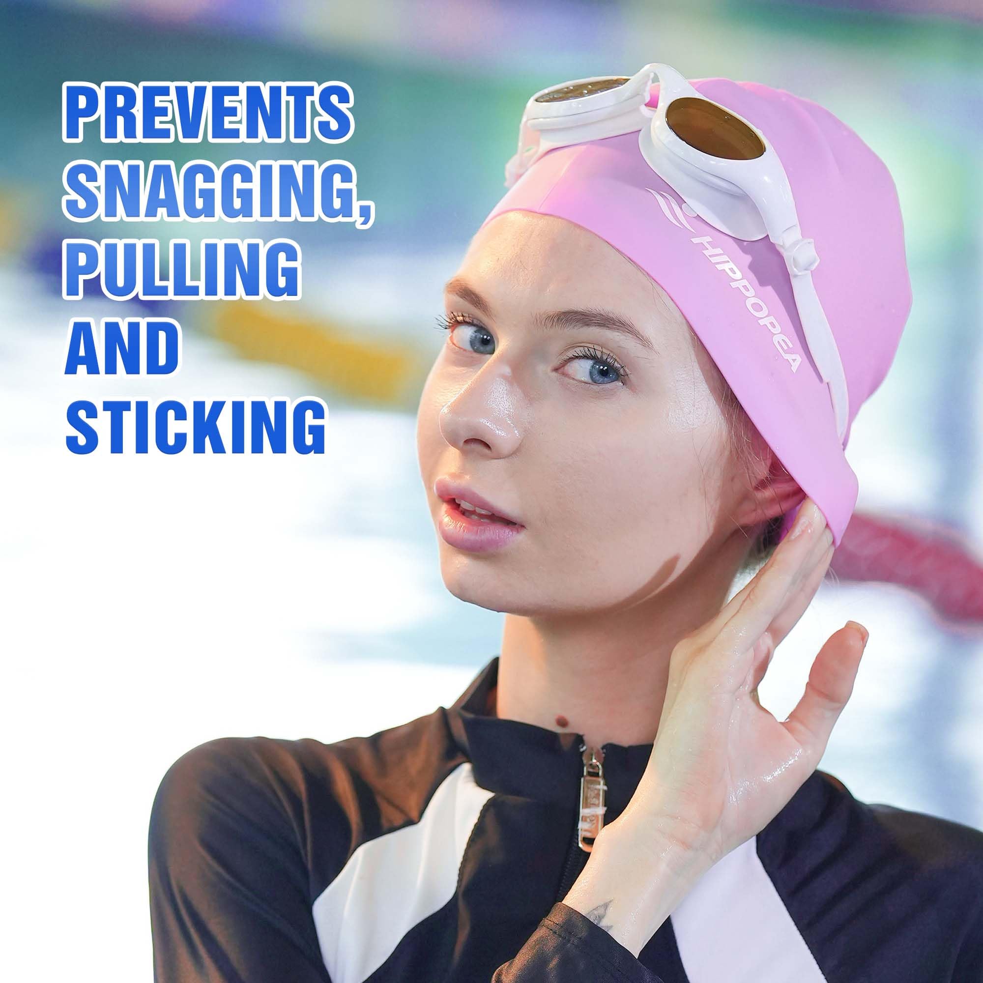 Gorro de natación de silicona para adultos, gorro de natación impermeable para mujeres y adultos, gorro de natación para hombres, comodidad duradera, antideslizante y cómodo, perfecto para