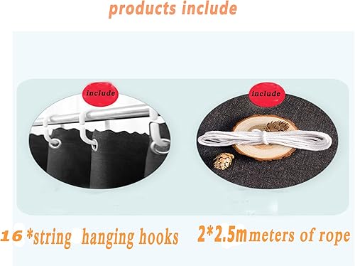 Miniatura 6 de Navhao 2 paneles, cortinas de litera inferior, de tela, para estudiantes, cortinas de sombreado para cama individual, 45.3 x 78.7 pulgadas