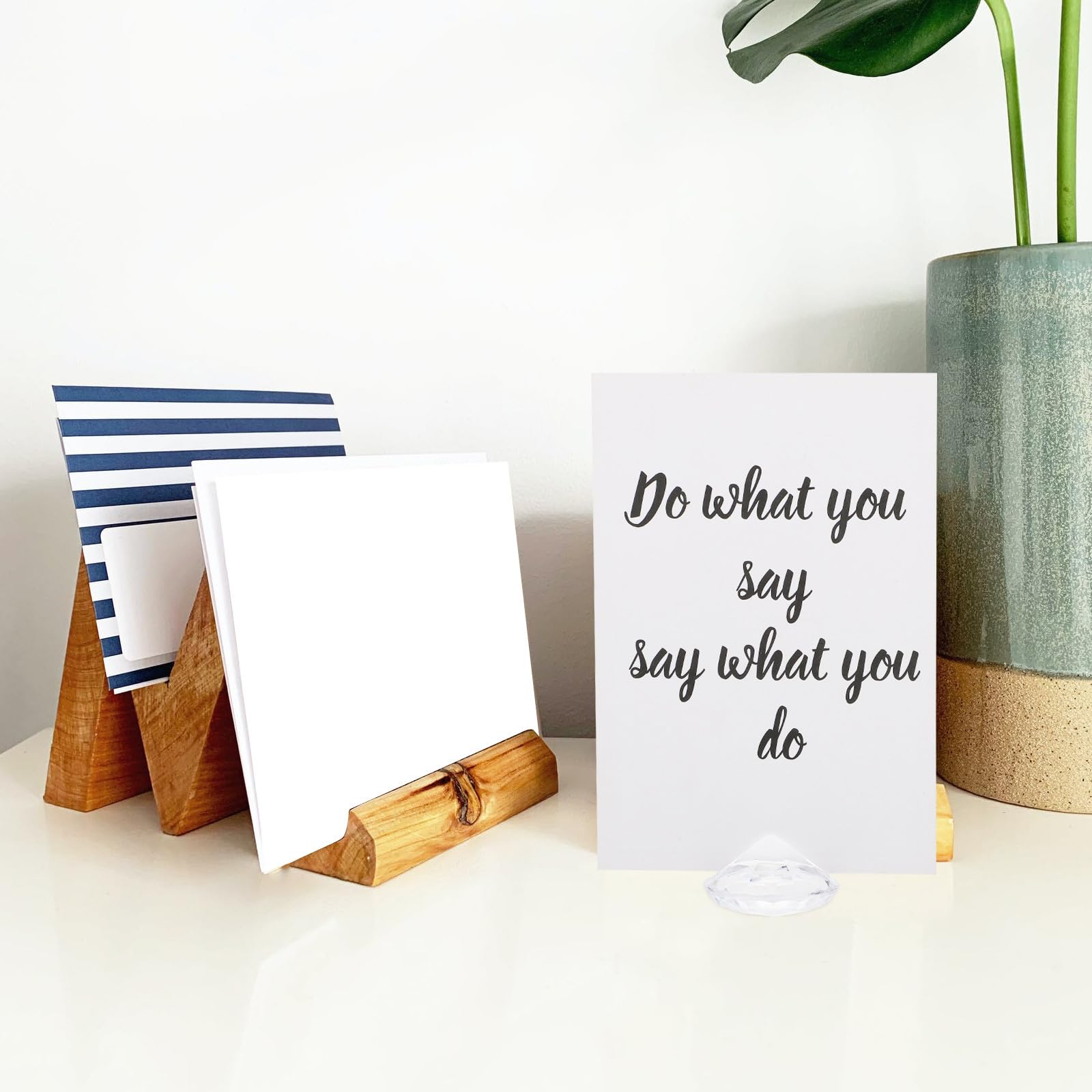 NUOBESTY 24pezzi Memo Clip Per Foto e Titolare Di Cartoline Supporto Per Decorazioni Da Tavolo Per Matrimoni Feste e Uffici