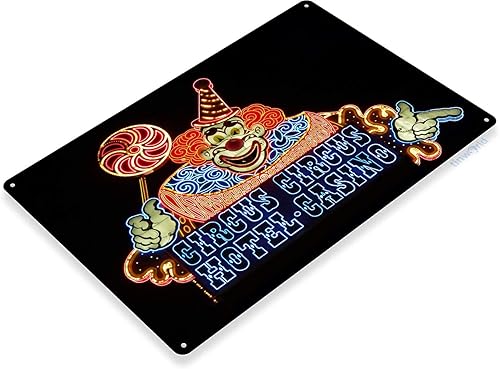 Miniatura 2 de Tinworld Letrero de lata Circus Circus Vegas Hotel Casino Metal Decor A293