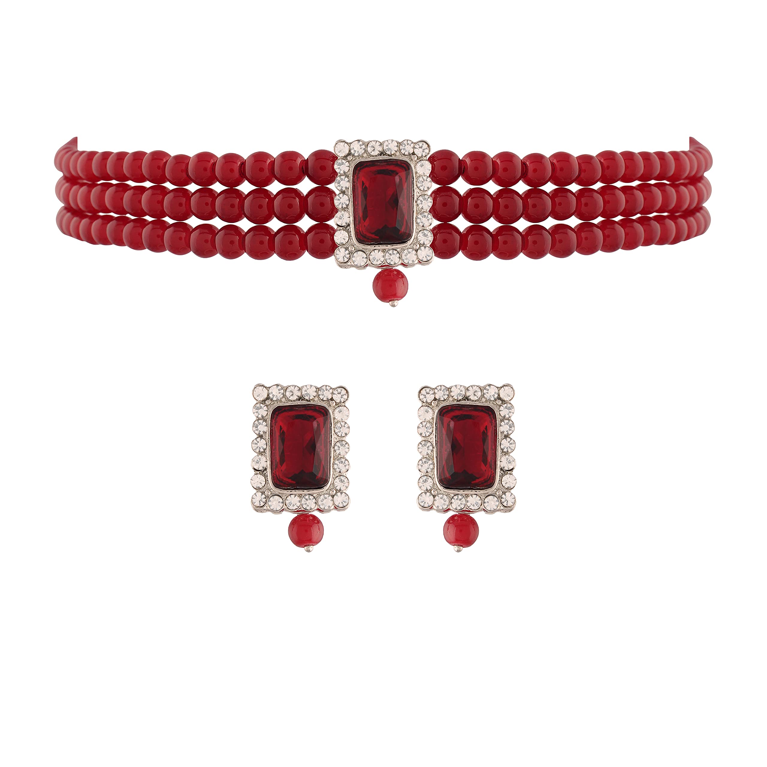 See full amazon price history chart for I Jewels Silver Plated Traditional Stone Pearl Choker Necklace Jewellery Set For Women/Girls (ML237ZM) I Jewels Silver Plated Traditional Stone Pearl Choker Necklace Jewellery Set For Women/Girls (ML237ZM) (B09DVY2N5Y) Amazon Price History, Amazon Price Tracker