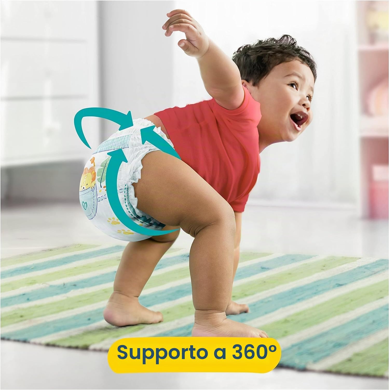 PAMPERS PANTS TAGLIA 7 BABY-DRY STRATI 116 STRATI (+17 KG)