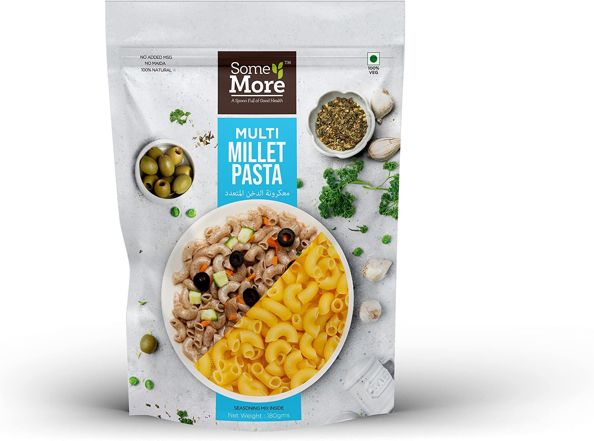 Multi Millet Pasta | High Protein and delicious Delight for Healthy Eating | No added MSG, No Maida and Packed with nutrition | Ideal for Vegans | 100% Natural Ingredients | 180 grams…