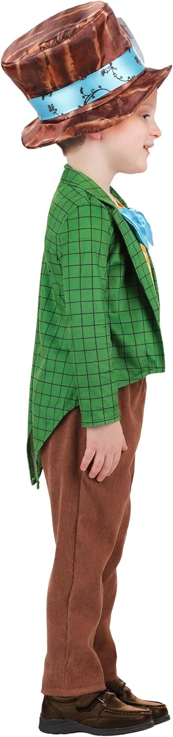 Toddler Lil Mad Hatter Storybook Costume with Jacket, Pants, and Hat - Fun and Colorful Dress-Up Outfit for Kids - Image 4