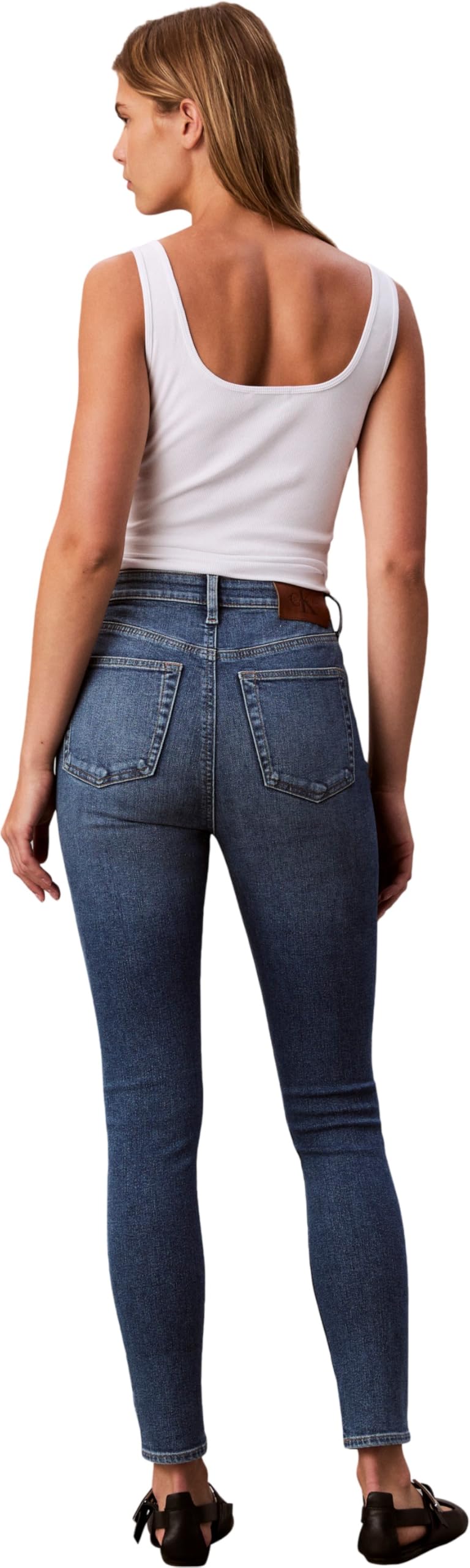 Calvin Klein High Rise Skinny Vintage Avenue Lv047d756g - Jeans Mujer