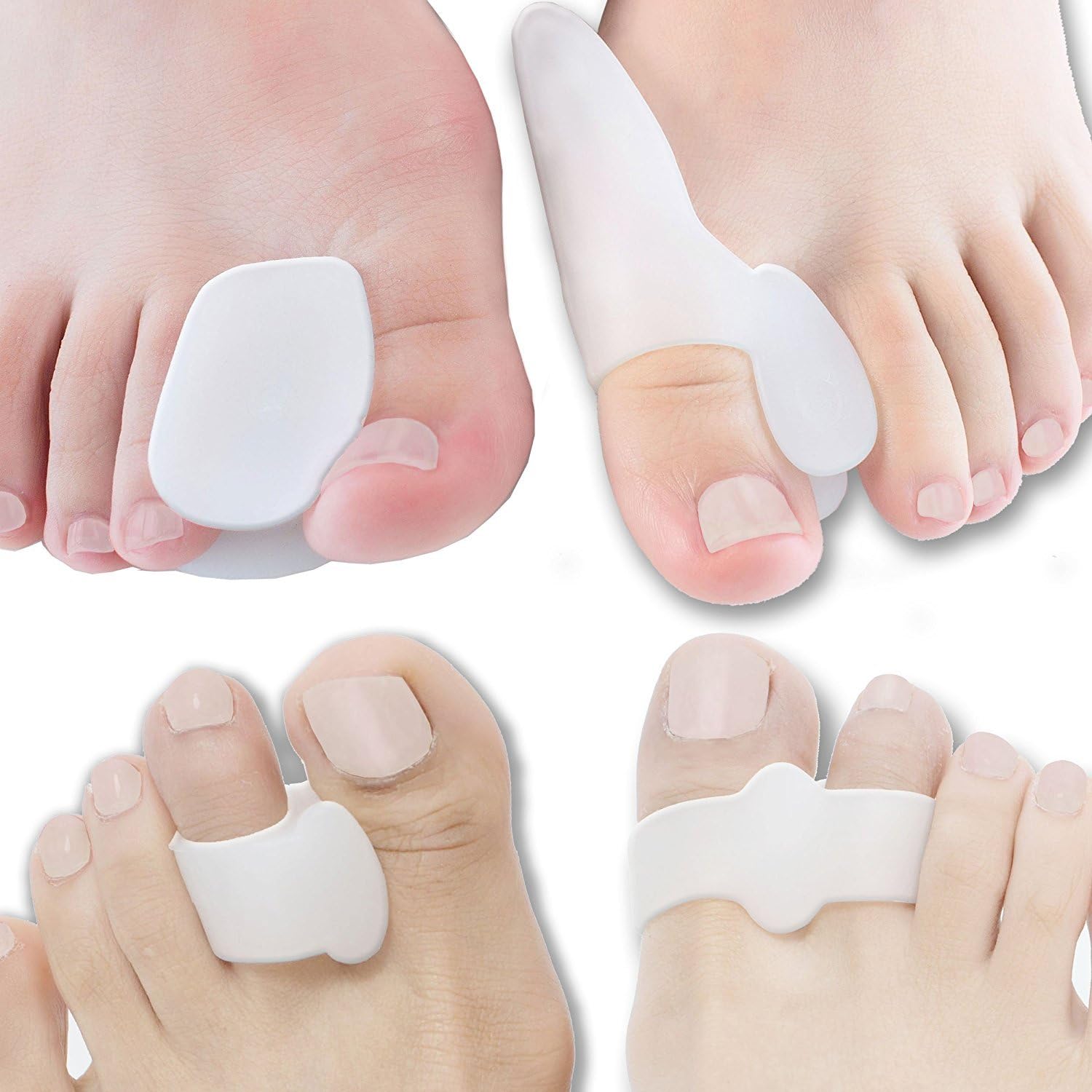 DR JK Bunion Relief, Toe Separators Bunion Pal Kit, 8 Piece of Bunion Pals to Fight Bunion! Bunion Corrector, Hallux Valgus, Toe Straighteners