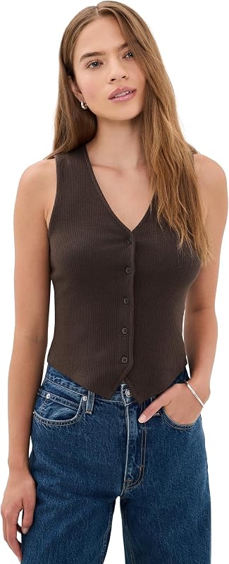 Madewell Women's Ribbed V-Neck Vest