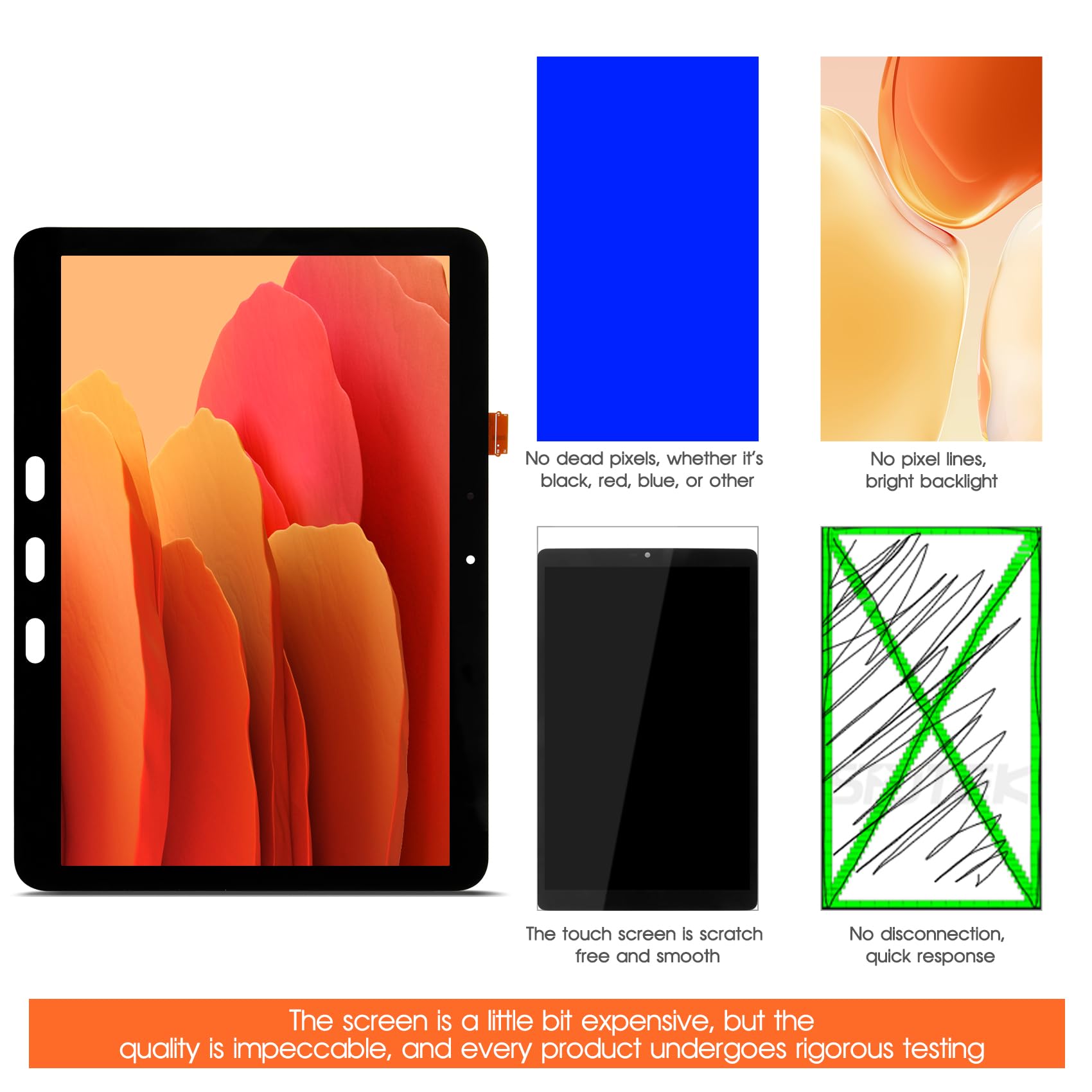 Pantalla LCD para Samsung Tab Active4 Pro 10.1 (2022) T636B LCD Display para Samsung Galaxy Tab Active4 Pro 2022 10.1 Pulgadas Pantalla de Repuesto Digitalizer Touch Screen Asamblea con Reparación