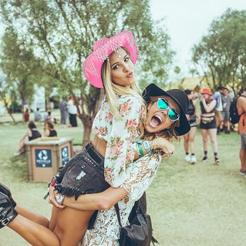 Miniatura 7 de Rhinestone Cowboy Hat - Bridal Cowgirl Hat for Women Bride to Be, Rhinestones Cowgirl Hat