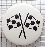 Vista 7 de Juego de plantillas de galletas de coche de carreras de Designer Stencils