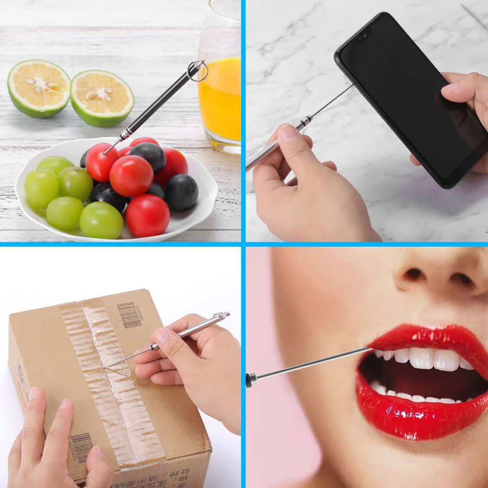 Amazon｜BelleAngle Toothpicks 爪楊枝 つまようじ 携帯用 チタン製 4 