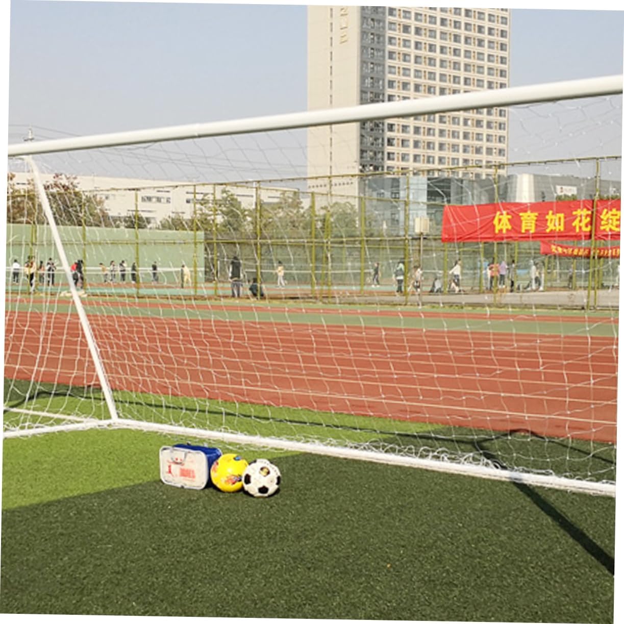Sosoport 5-Person Football Soccer Goal Net Replacement Net Sports Training for (2m x 3m)
