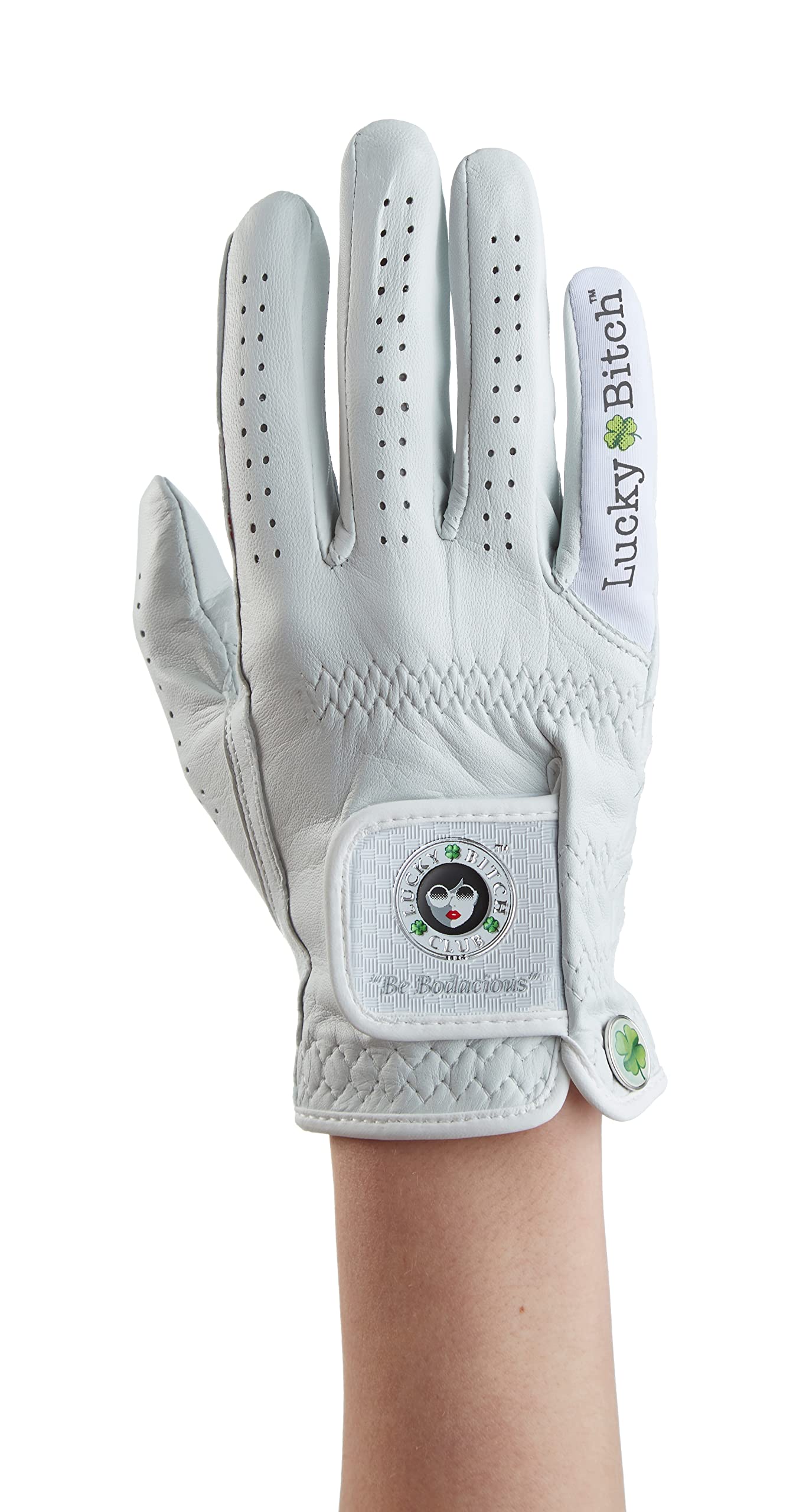 Bridgestone Golf Men's Tour Premium Glove, White, Left Hand, Cadet Medium/Large
