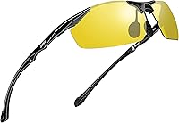 Vista 7 de ATTCL Gafas de sol polarizadas con protección UV para hombre, marco de metal Al-Mg, color verde claro