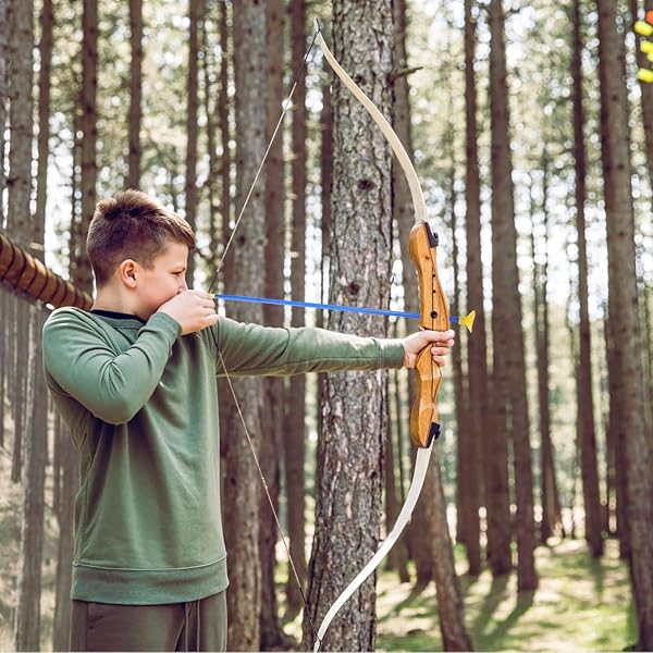 Voarge 12 pièces de flèches à ventouse de rechange pour jouet de tir à l'arc avec flèches de rechange en plastique pour garçons et filles entraînement au tir - 5