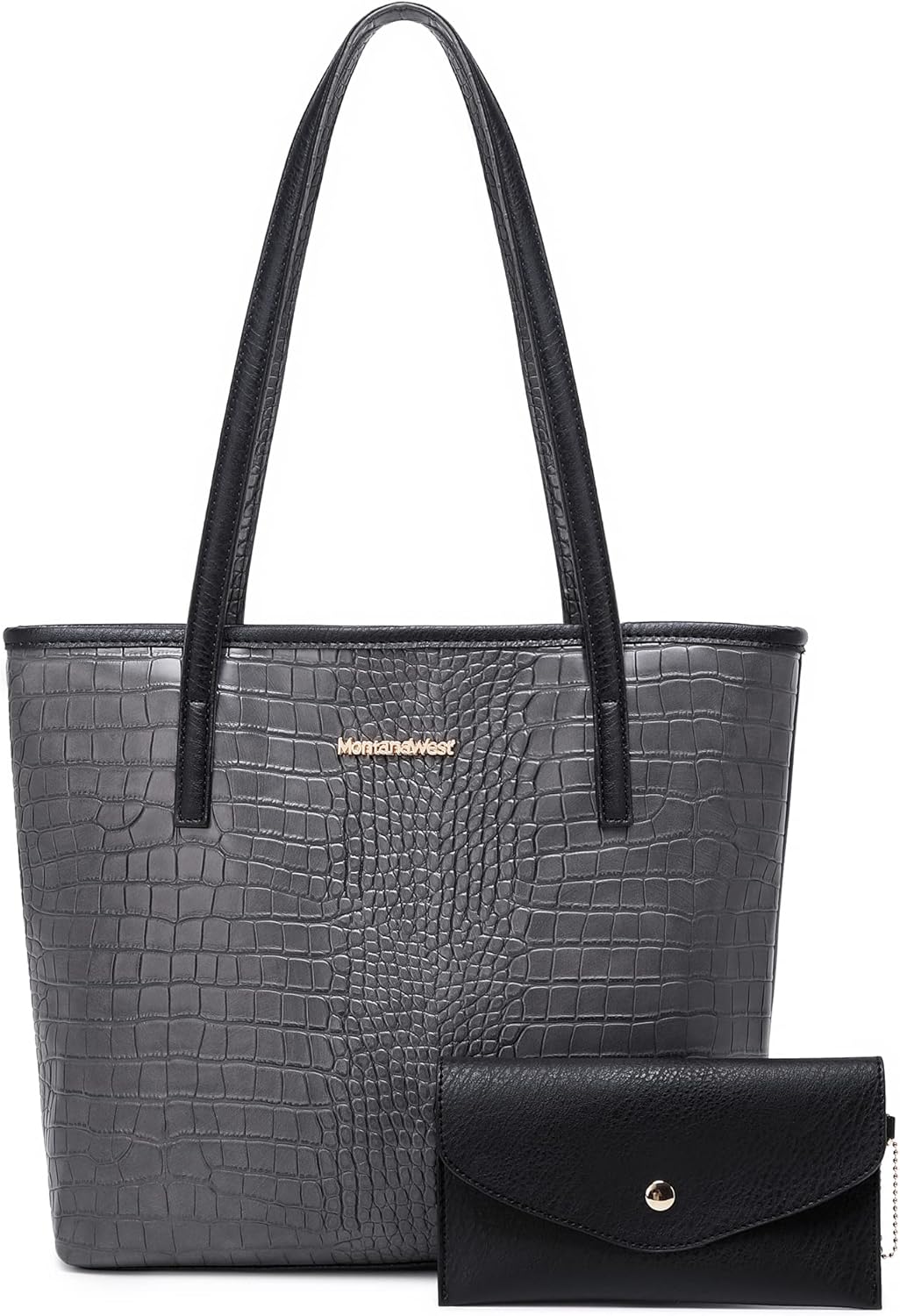 Montana West Tote Bags Vegan Leather Purses and Handbags for Women Top Handle Ladies Shoulder Bags