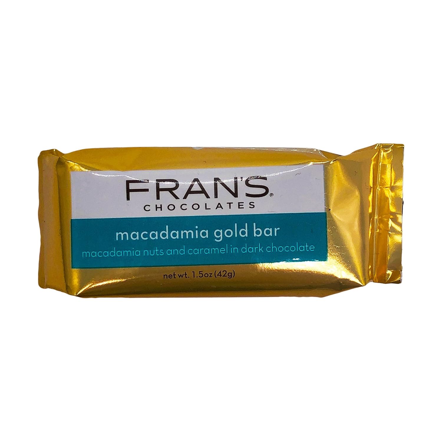 FRANS CHOCOLATES Gold Bar Macadamia Chocolate, 1.5 OZ