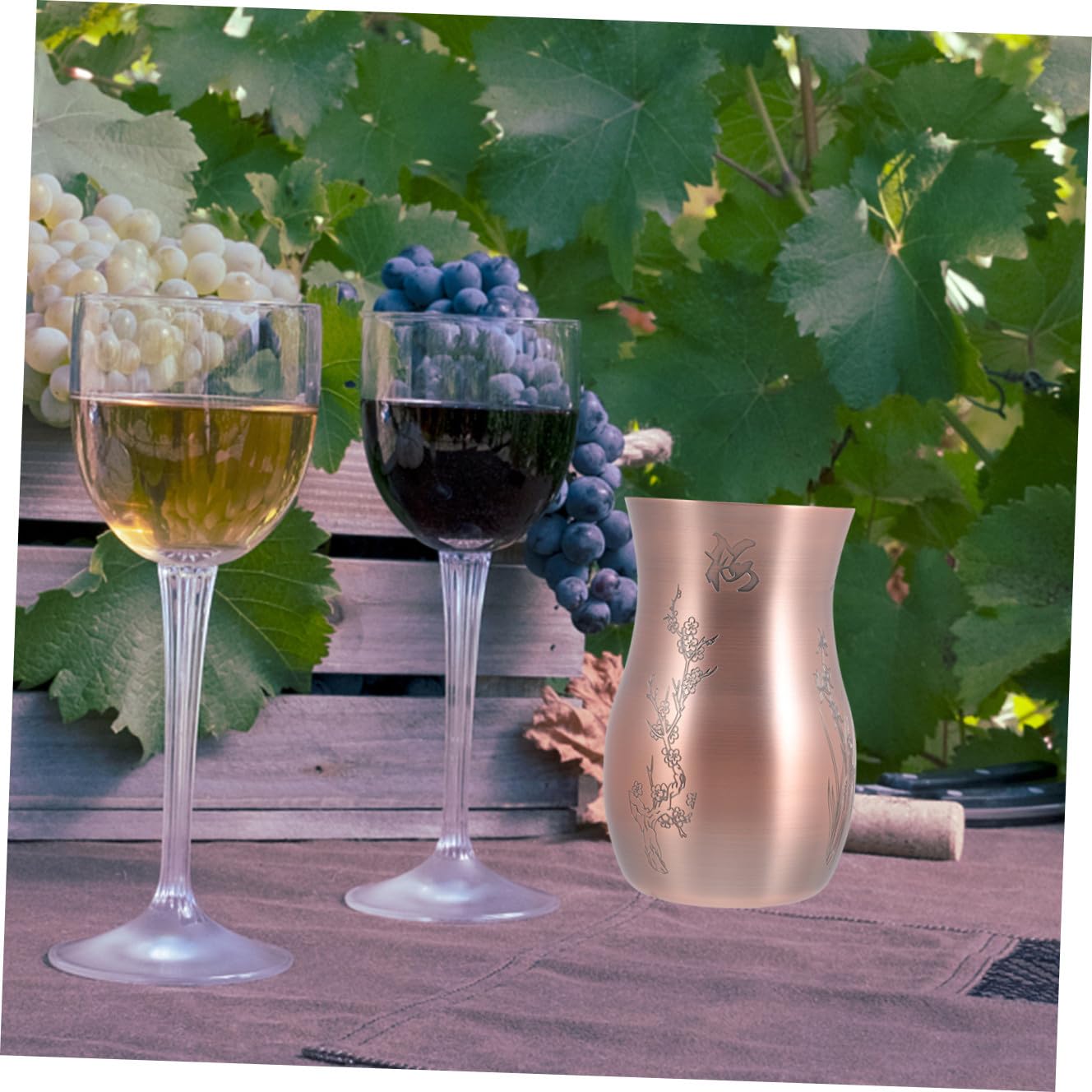 Cabilock Dispensador De Vino Asa y Separador De Licor Jarra De Metal Para Decantador De Whisky Reutilizable Para Degustaciones Casa