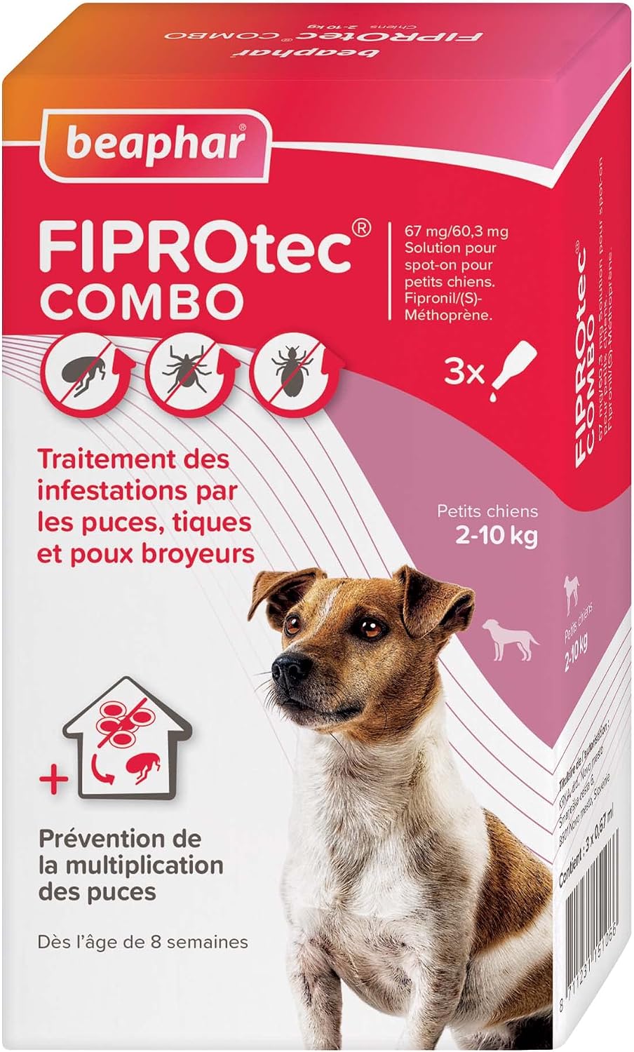 Beaphar FIPROtec Combo Pipettes Anti-Puces Chien
