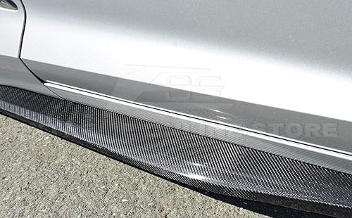 Miniatura 5 de Repuesto para Chevrolet Corvette C7 2014-2019  Z06 Z07 Estilo Faldones Laterales de Fibra de Carbono Paneles Rocker Extensión Par