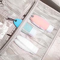 Bottiglie Da Viaggio In Silicone - Set Da 3 Pezzi, 60ml, Con Moschettone, Per Shampoo E Cosmetici - Foto 7