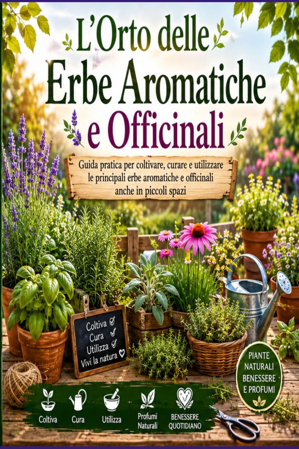 L’Orto delle Erbe Aromatiche e Officinali: Guida pratica per coltivare, curare e utilizzare le principali erbe aromatiche e officinali anche in piccoli spazi
