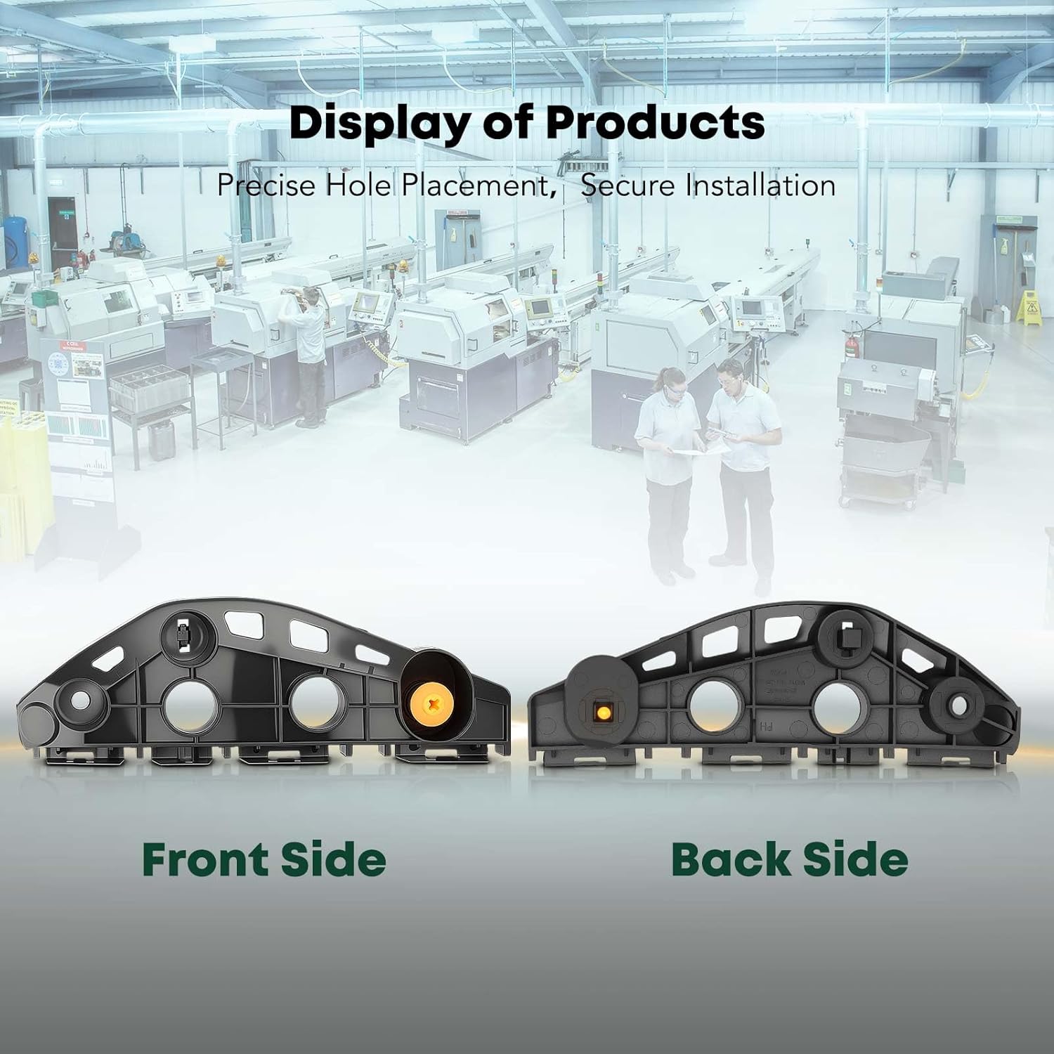 YHTAUTO Front Passenger Side Bumper Cover Retainer Compatible with Lexus RX350 RX450h 2013-2015, Plastic Bumper Bracket