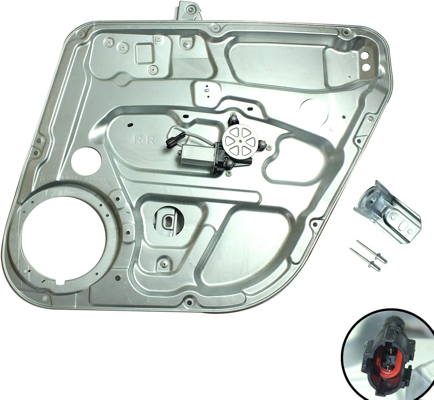LOSTAR Window Regulator Rear Right Passenger Side with Motor Fits 2007-2010 Kia Rondo 83402-1D010