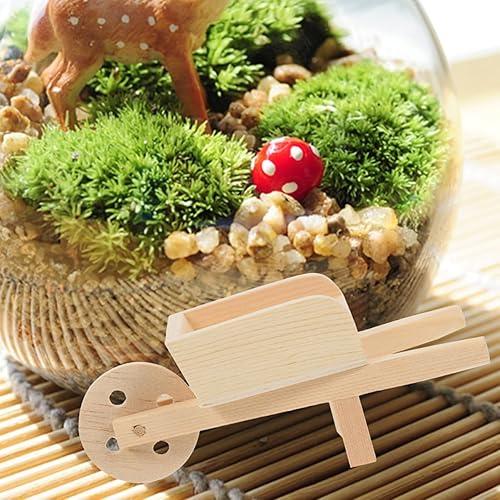 Miniatura 8 de ABOOFAN Carretilla de juguete 3 unids mini cochecito juguetes decoración mini mini mini carretillas miniatura s mini carro s muñecas casa madera