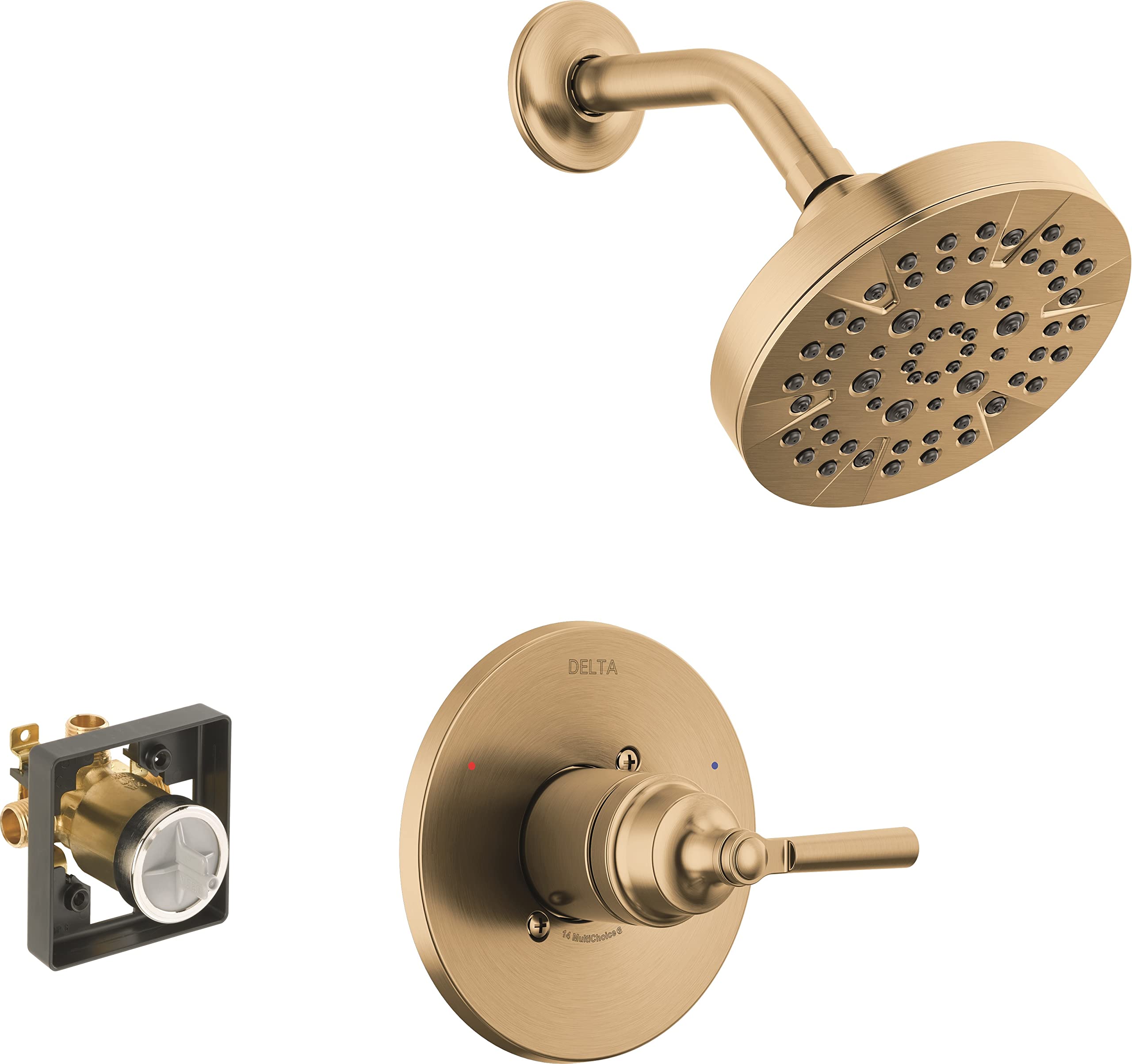 Delta Faucet Saylor 14 Series Gold Shower Valve Trim Kit, Delta Shower