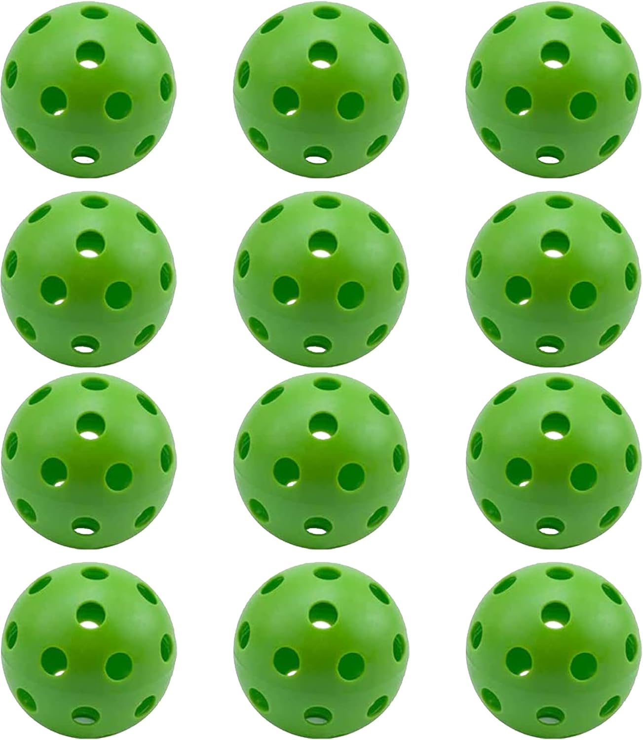 Baseball Practice Balls, Limited Flight Hollow Plastic Practice Baseballs for Hitting Practice (12 Pack) Training Baseball Practice Ball for Indoor and Outdoor Use , Softball for Golf and Baseball : Sports & Outdoors