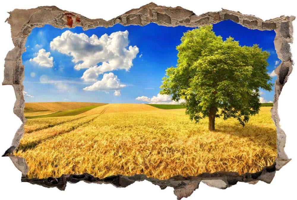 3D Wandtattoo Tapete Baum Naturlandschaft Küche Wand Aufkleber Wanddurchbruch Deko Wandbild Wandsticker, Wandbild Größe 80x120cm