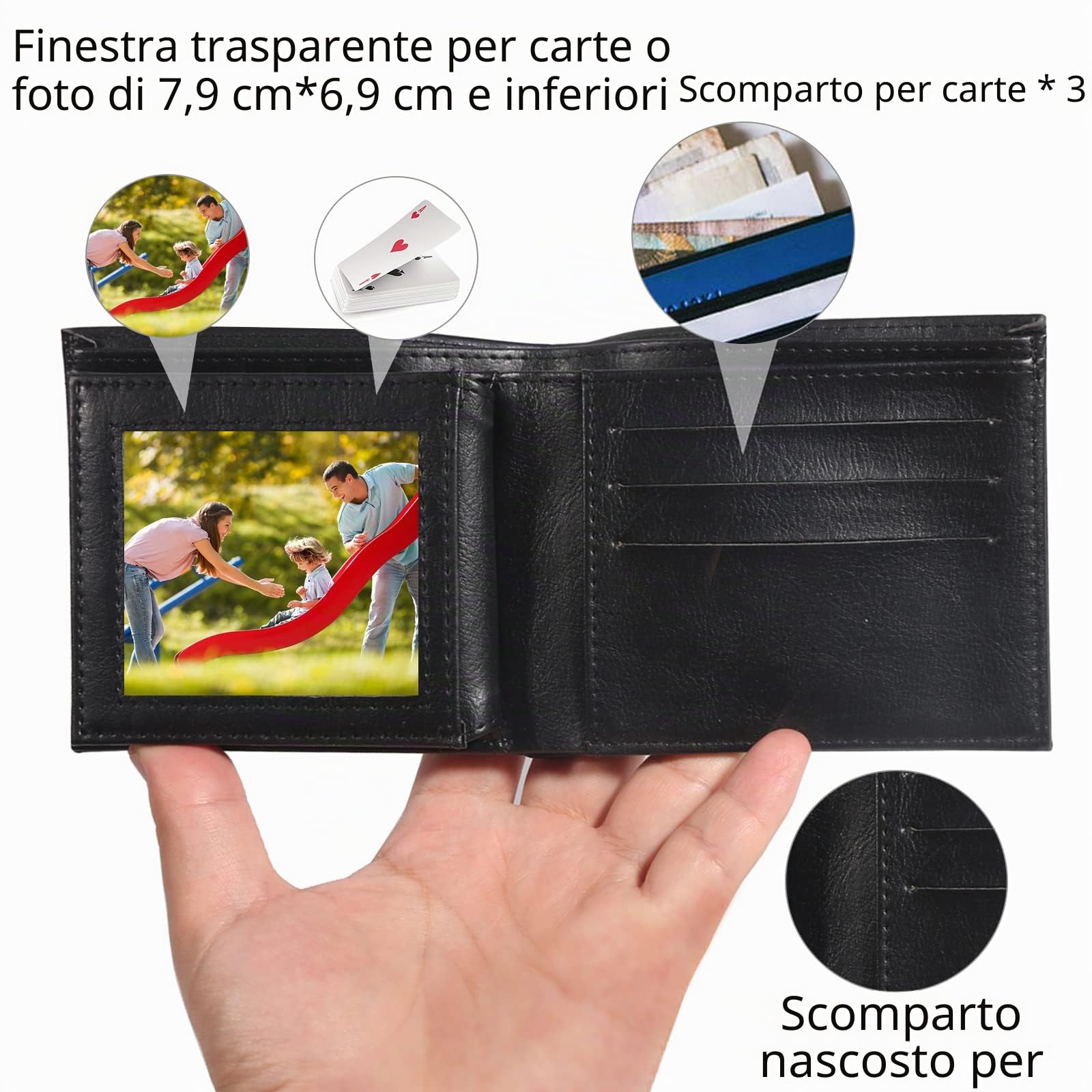 Portafoglio Magic Flaming Fire Wallet con fiamma del mago, Magician Stage Street Inimmaginabile oggetto di scena