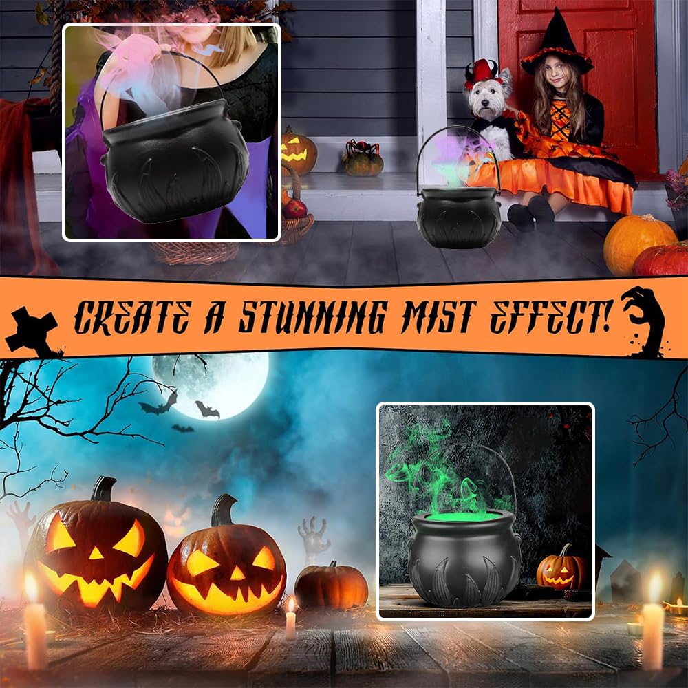 Brumisateur, Brumisateur Ultrasonique à 4 LED, Fontaine D'eau USB, Machine à Brouillard, Humidificateur D' Pour Fontaine D'eau, Halloween, Noël Et Autres Décorations De