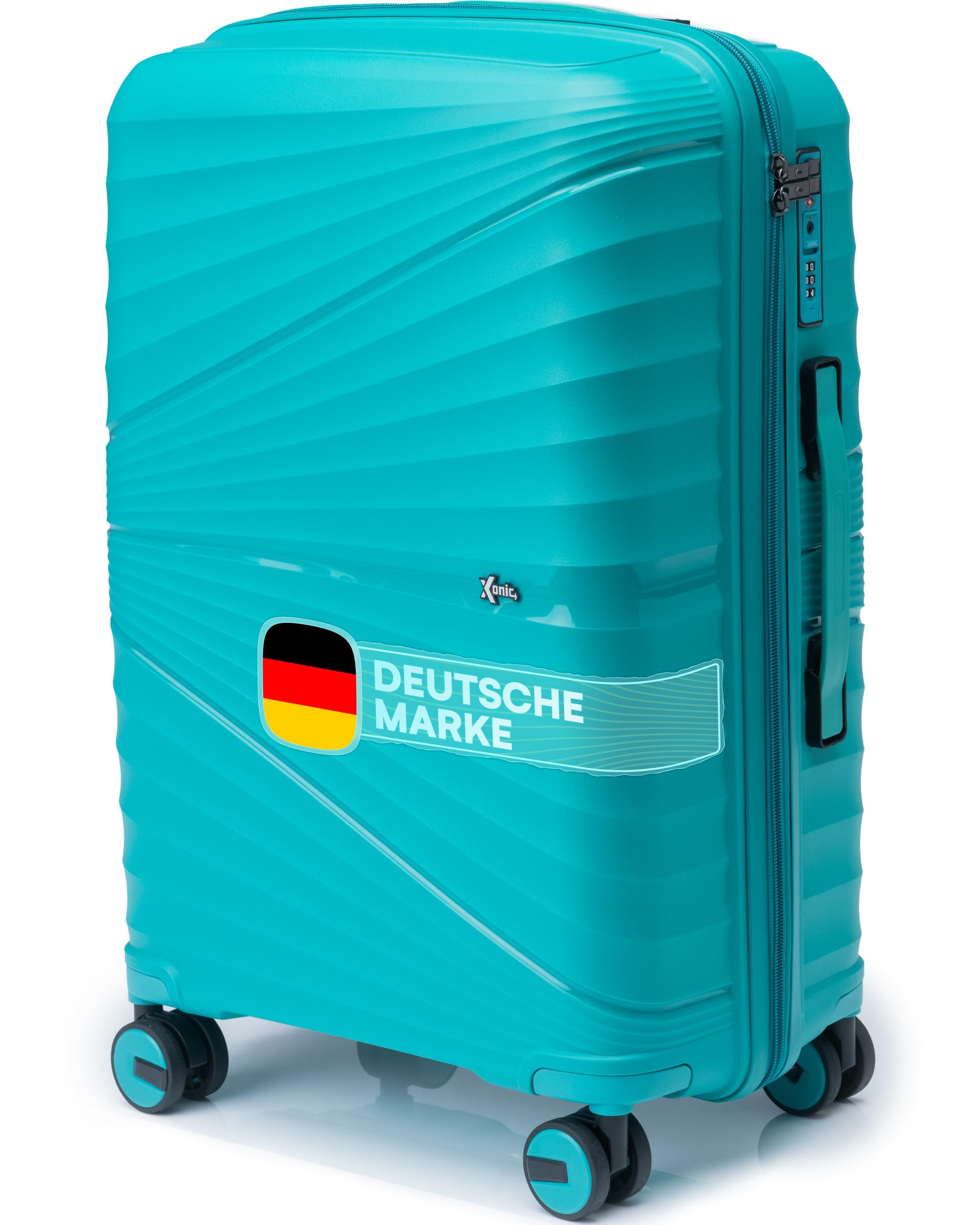 Xonic® Hartschalenkoffer Serie aus Polypropylen mit 360° Doppelrollen & TSA-Schloss – Reisekoffer in verschiedenen Größen & Farben