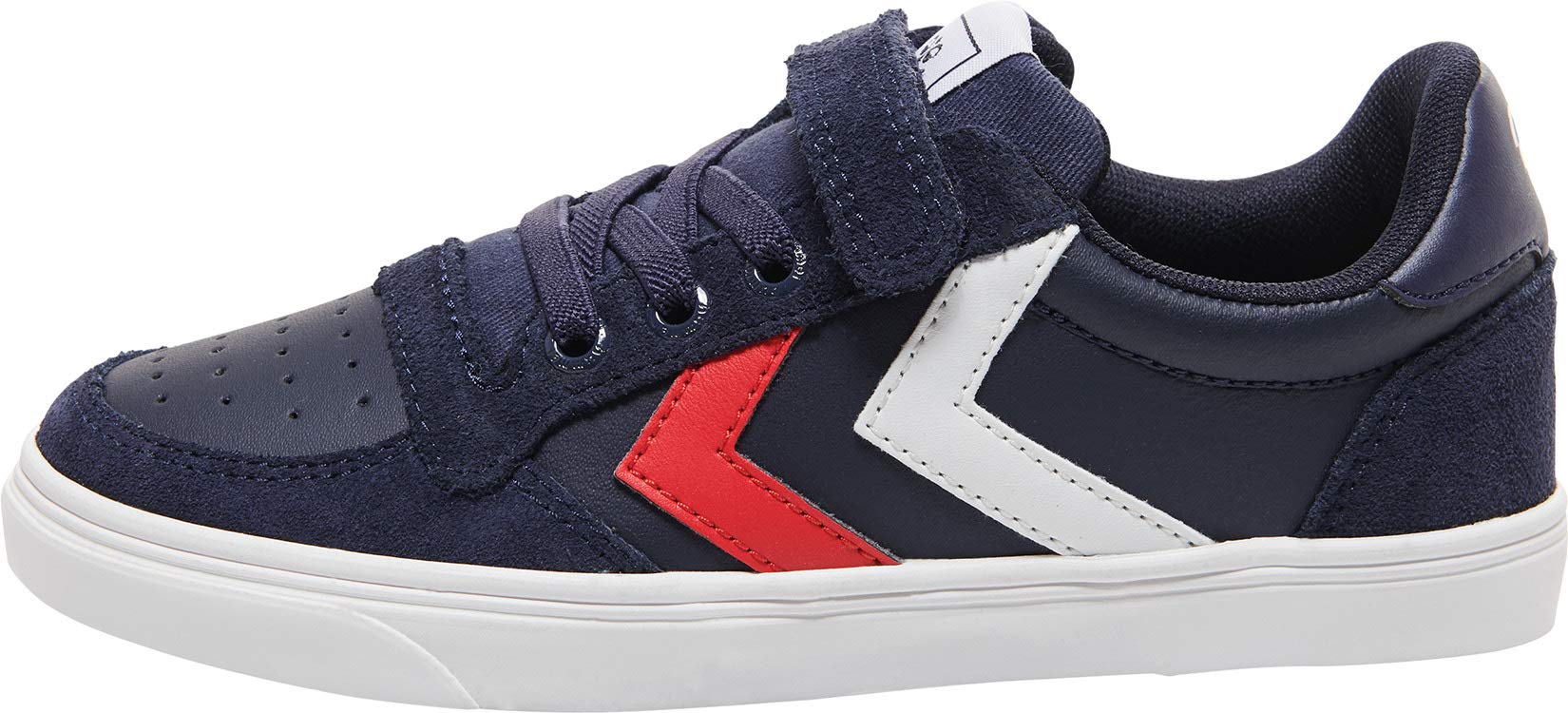 Hummel 204495 Unisex Kids’ Low-Top Sneakers, Blue (Peacoat 7666), 2.5 UK