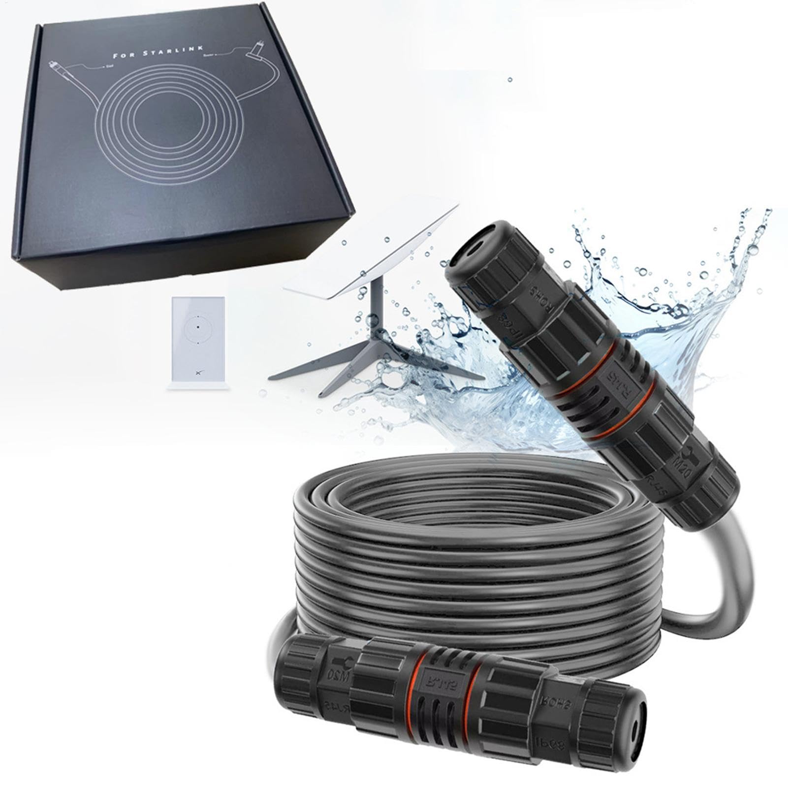 Rallonge de câble Ethernet de 75 Pieds – Câble de Rechange pour étendre Les câbles réseau existants, Prend en Charge Le protocole 1000 M, Vitesse de de données élevée pour Les câbles usés ou