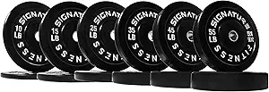 Olympic Bumper Plates Set, 2" Weight Plates for Strength Training & Weightlifting, Paris or Set or Set with Barbell, Multiple Options
