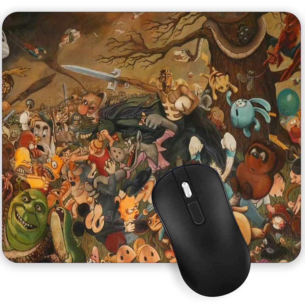 Gadgets WRAP Mouse Pad Mouse Mat with Anti-Slip Base with Spill-Resistant for Laptop, MacBook Pro, Gaming Computer - Disney Monsters