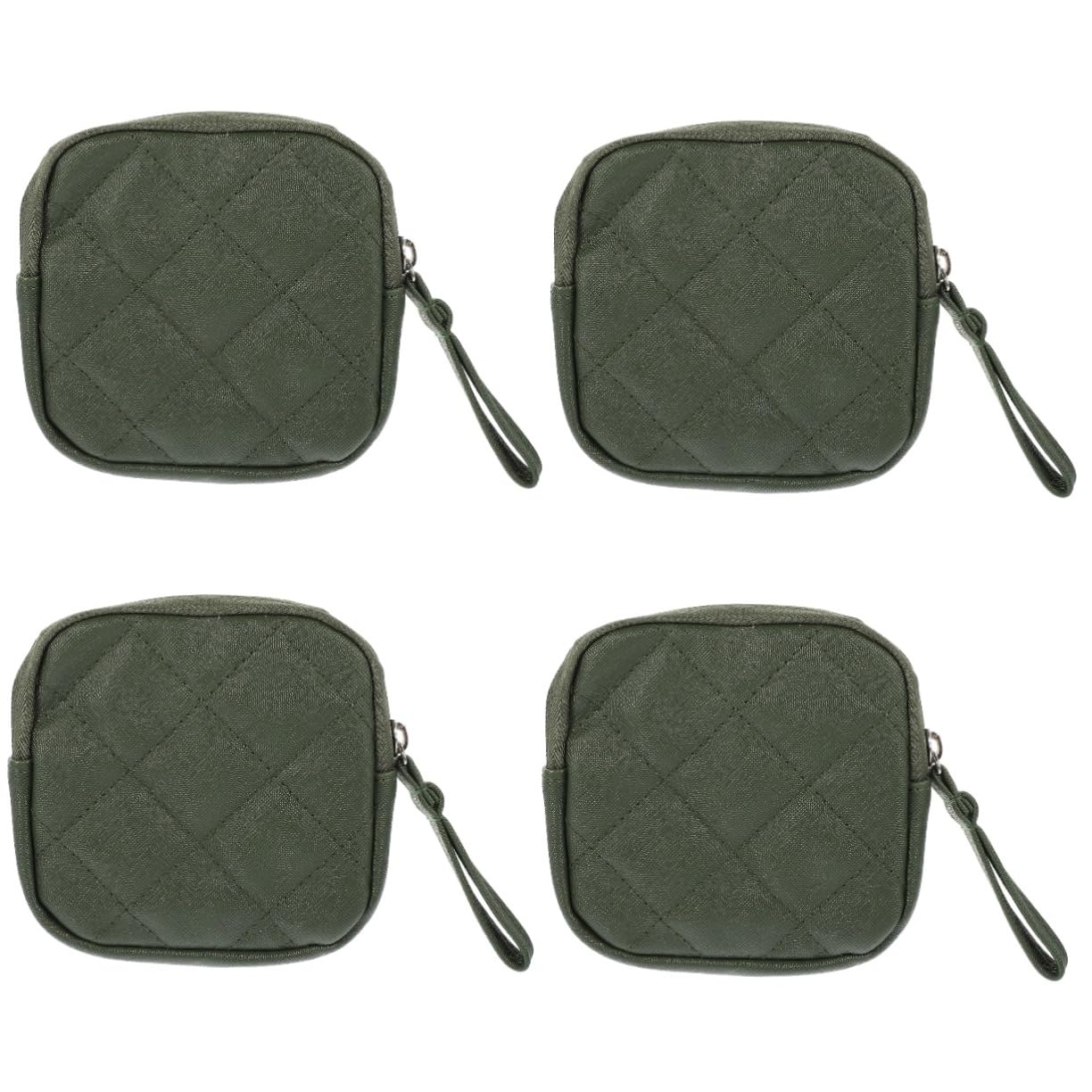 4 Piezas Bolsa de Almacenamiento de Compresas Menstruales Portátil para Toallas Sanitarias Práctico y Compacto para Uso Escuela y Aleatorio