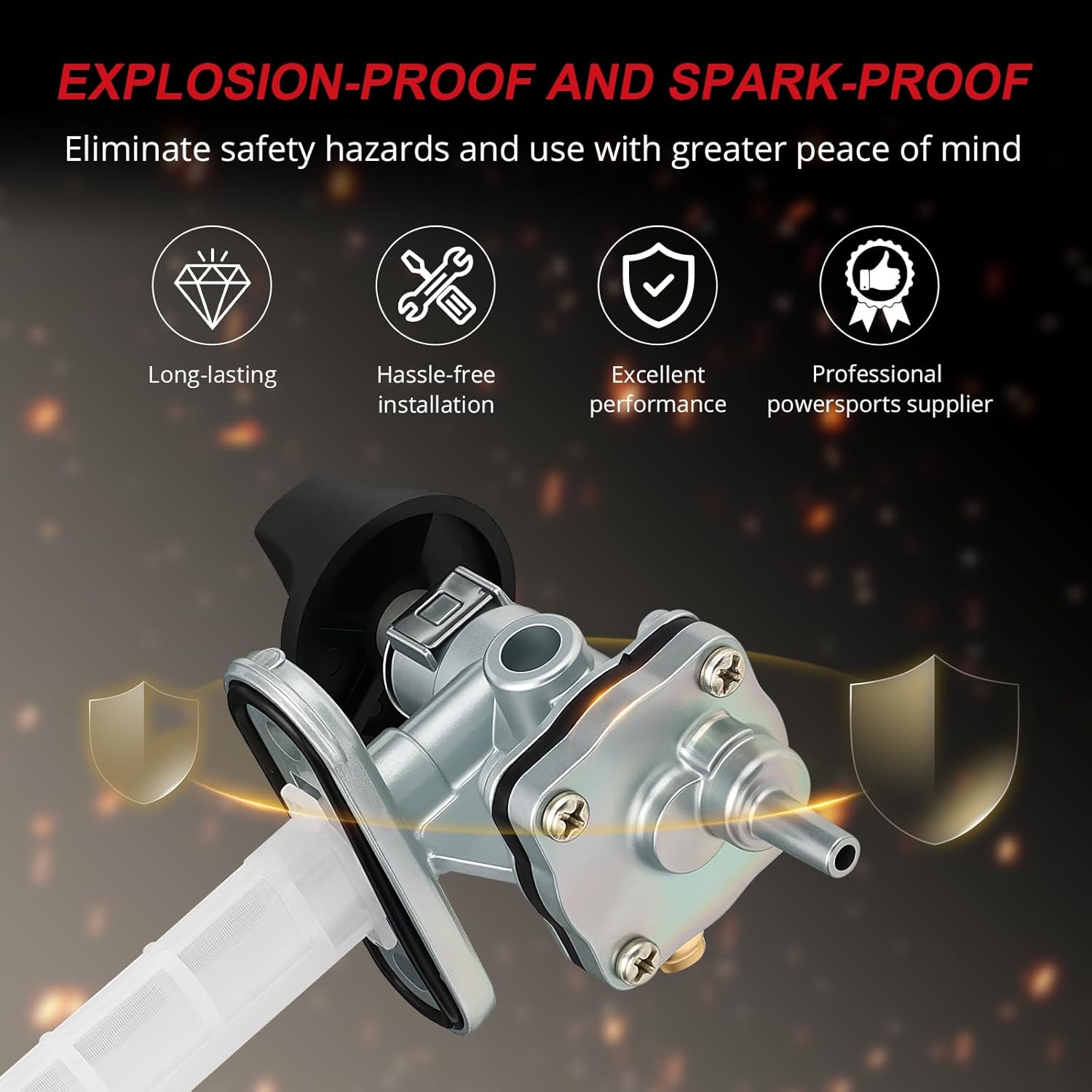 JAVIK Fuel Petcock Valve Switch for Suzuki Katana 600 GSX600F Katana 750 GSX750F 1998-2006 O.E.M# 44300-08F11