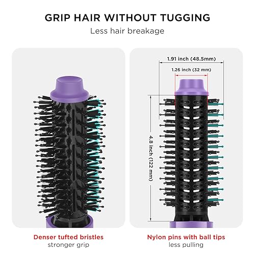 Miniatura 4 de Cepillo de aire caliente, secador de pelo de un solo paso Aima Beauty Salon y voluminizador, cepillo de secadora de pelo 4 en 1, herramientas de