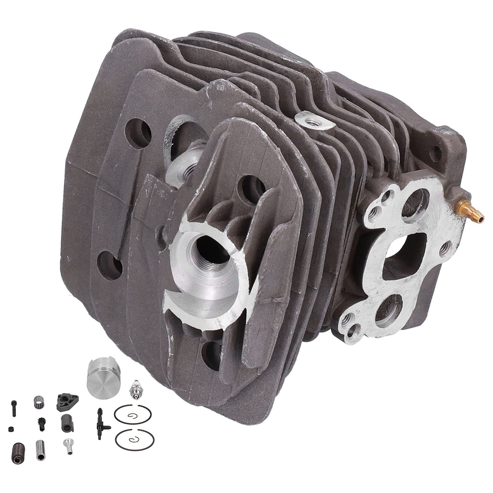 Wymiana zestawu tłoka cylindra Wysoka wydajność Trwały zestaw tłoków 51 mm do piły łańcuchowej 575 575Xp 570 Stop aluminium Czarny 1113g