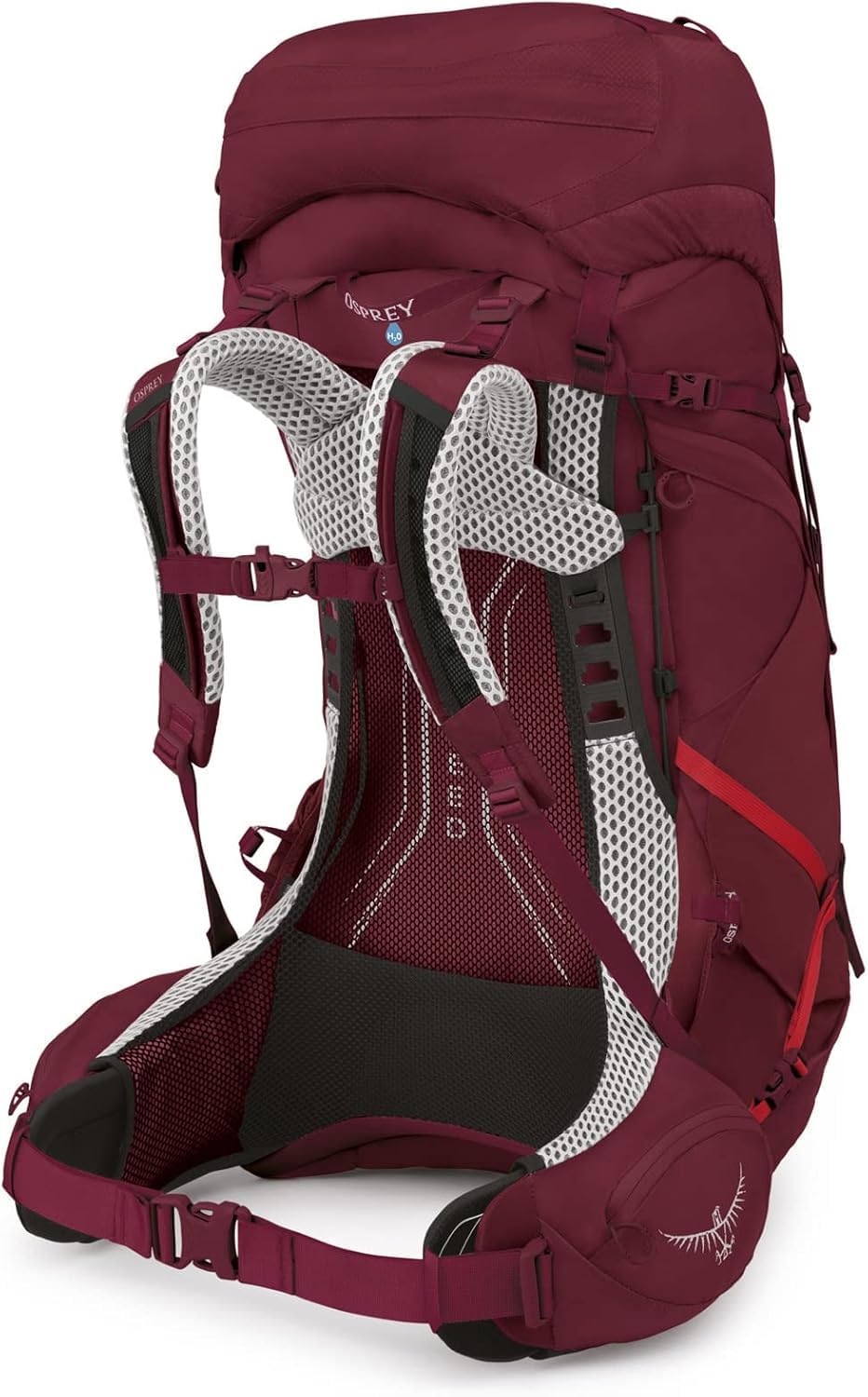 Osprey Aura AG LT Zaino da trekking donna, 50L Medium/Large, Purple