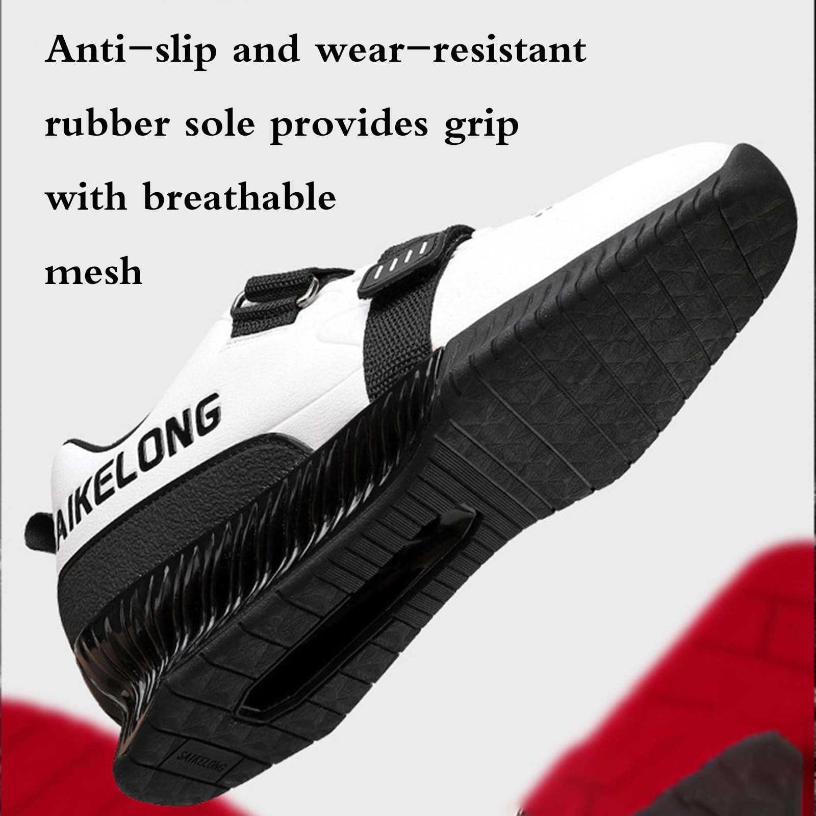 Scarpe Powerlifting,Scarpe Sollevamento Pesi Uomo,Scarpe da Stacco Uomo Donna,Scarpe da Cross Trainer,Antiscivolo E Stabili,Morbido,Flessibile,per Palestra Indoor Sollevamento Pesi