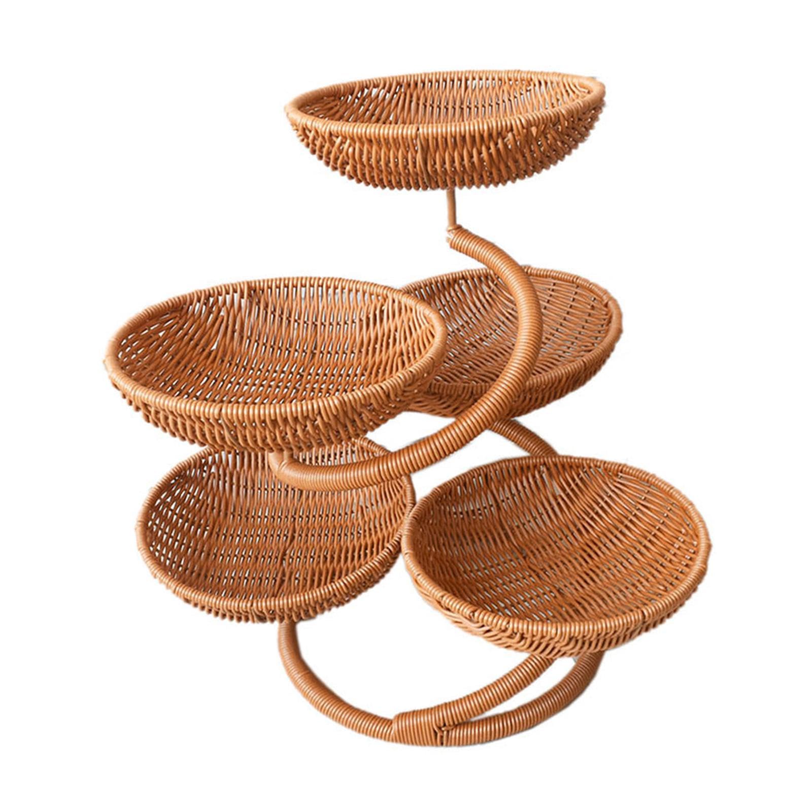Recipiente para Almacenar Alimentos, Frutero Multiusos de Gran Capacidad, Bandeja para Servir, Expositor, Verduras, Cebollas, tal como se describe, Style a