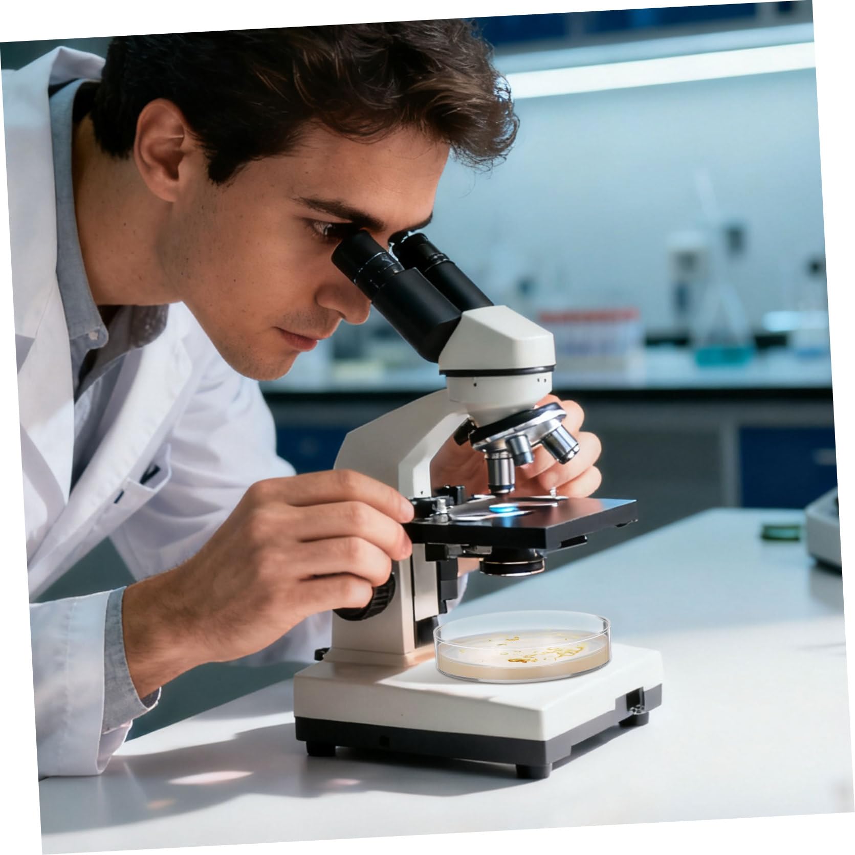 Piastre Petri con Agar 7cm, 10 Pezzi, per Coltura Microbiologica | Pronte All’uso, Strato Spesso di Agar, per Esperimenti Scientifici Stem, Decorazioni Scuola