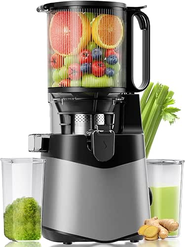Cold Press Juicer, 5.8" Wide Feed Chute Juice Extractor Machine