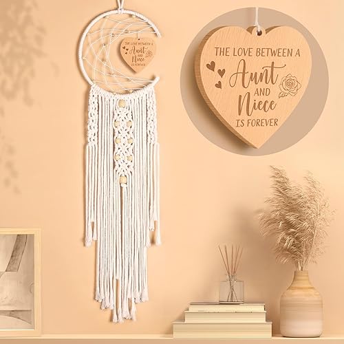 Miniatura 8 de Trabuono Regalos para mamá, Día de la Madre de hija, hijo, niños, atrapasueños con divertido colgante de corazón cálido, regalos de cumpleaños,