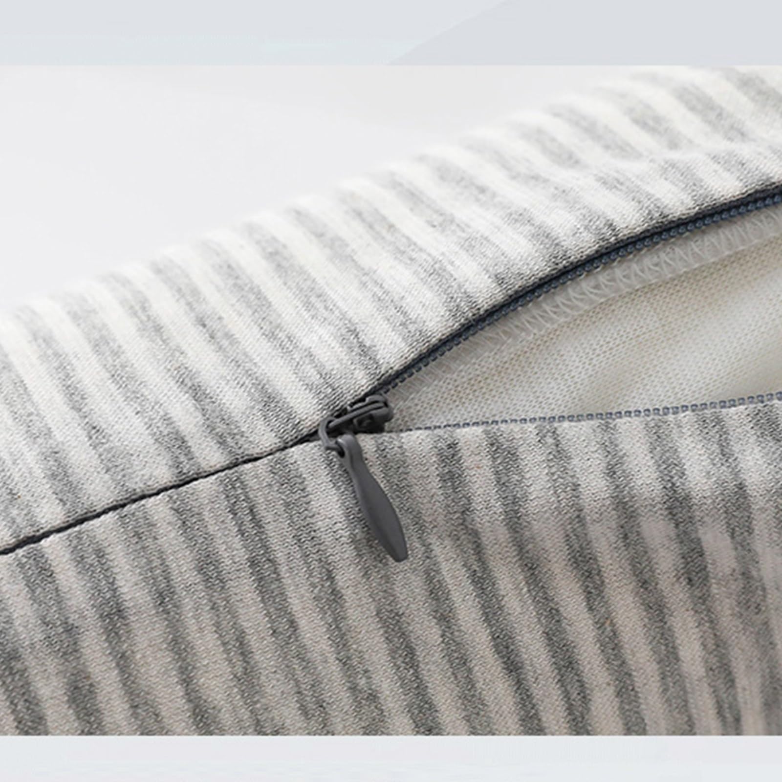 Nackenrolle Mit Bezug 58x10 cm Kissenrolle Aus Memory Foam Multifunktionales Nackenkissen Rollen Kissen Zum Schlafen Im Liegen Und Zur Unterstützung Von Rücken Und Beinen for Bett Und Sofa(Dark Blue)